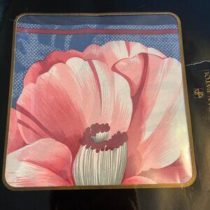 Vintage  scarf: pink flower